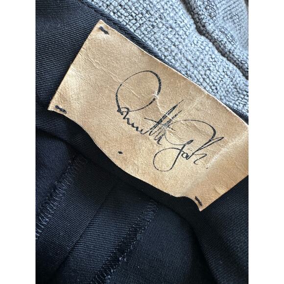 Annette Gortz Trouser Pants Straight Leg Lightweight Wool Black Women Sz 38 M - Picture 3 of 7